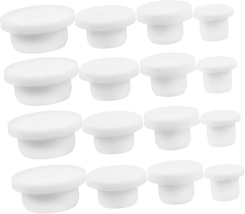 24pcs Silicone Bathtub Hole Stoppers and Covers Set Modern Design Standard Size - Image 1